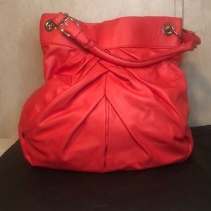 Orange shoulder bag